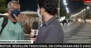 Ao vivo, homem chama Globo de "lixo" - Transmissão Globo