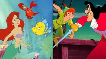 Usuário no TikTok afirma existir conexões entre “A Pequena Sereia” (1989) e “Peter Pan” (1953) - Reprodução/Disney