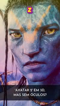 "Avatar 2" em 3D, mas sem óculos?
