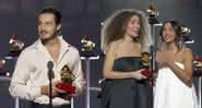Tiago Iorc e Anavitória no palco Grammy Latino 2019 - Facebook