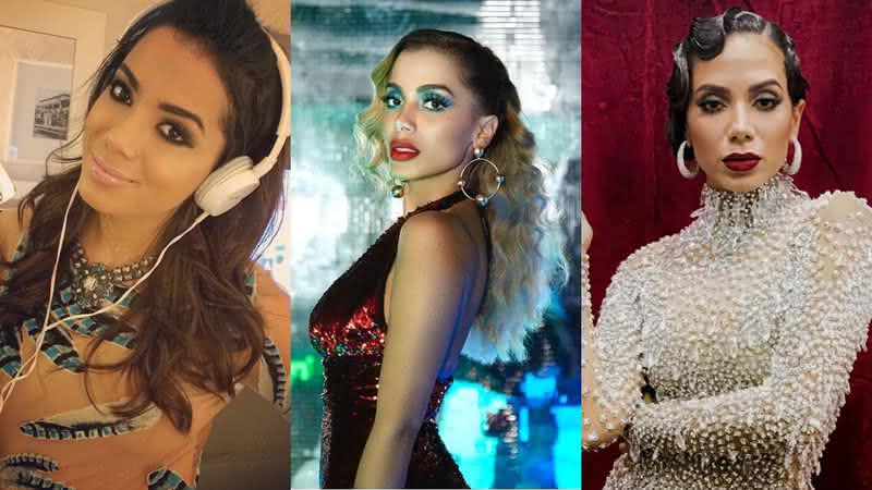 Anitta em fotos de 2014, 2018 e 2019 - Reprodução/Instagram