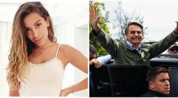 Anitta cobrou o presidente Jair Bolsonaro e o criticou após ameaça a jornalista - Reprodução/Instagram/Buda Mendes/Getty Images
