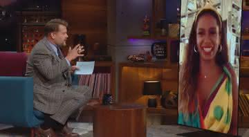 Anitta participou do programa The Late Late Show with James Corden na última quinta-feira (20) - Transmissão/The Late Late Show/20-08-2020