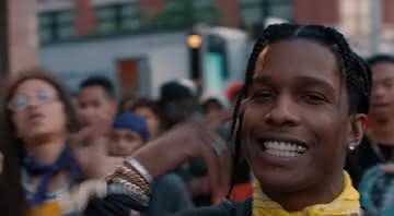 A$AP Rocky no clipe de 'Tony Tone'. Reprodução/YouTube