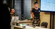 Jeiza (Paolla Oliveira) está empenhada em prender Rubinho (Emilio Dantas) - Globo/Raquel Cunha