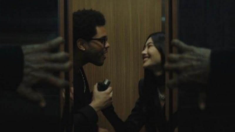 The Weeknd e Jung Ho-yeon no clipe de "Out of Time" - Divulgação