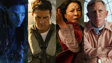 "Avatar: O Caminho da Água", "Top Gun: Maverick" e mais: qual foi o melhor filme de 2022? Vote no seu favorito! - Divulgação/20th Century Studios/Paramount Pictures/A24/Netflix