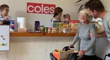 Imagem do supermercado montado para a avó com alzheimer - Instagram