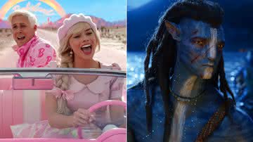 "Barbie" deve surpreender em sua bilheteria de estreia e pode até já ter superado a pré-venda de "Avatar: O Caminho da Água", lançado em dezembro passado - Reprodução/Warner Bros. Pictures/20th Century Studios