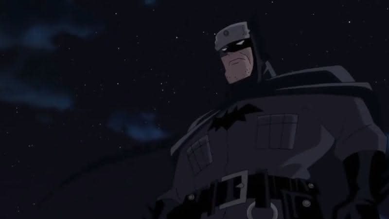 Batman em cena de Superman: Entre a Foice e o Martelo - Reprodução/Twitter