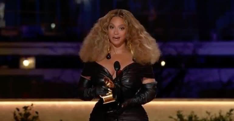 Beyoncé foi um dos grandes destaques do Grammy 2021, que aconteceu na noite de domingo (14) - Reprodução/ABC Studios