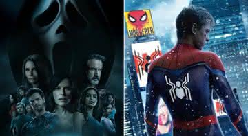 "Pânico 5" ultrapassa "Homem-Aranha 3" e estreia em 1º lugar nas bilheterias - Divulgação/Paramount e Sony Pictures