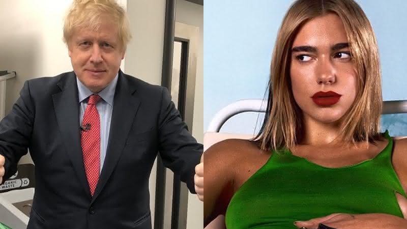 Boris Johnson foi eleito como primeiro-ministro e Dua Lipa lamentou resultado - Reprodução/Instagram