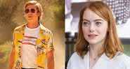 Brad Pitt em Era uma vez em... Hollywood e Emma em La La Land - Sony Pictures/Paris Films