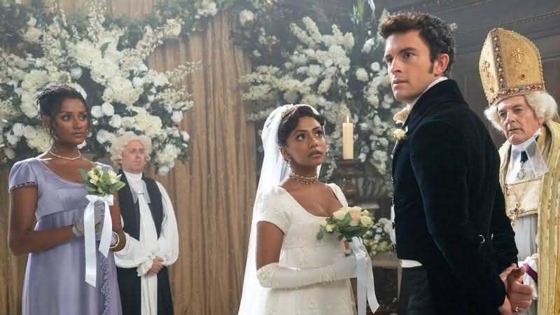 "Bridgerton": Simone Ashley e Charithra Chandran explicam como foi feita a cena marcante do casamento - Divulgação/Netflix