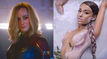 Brie Larson, a Capitã Marvel, posta covers de músicas de Ariana Grande (Reprodução/Marvel/YouTube)