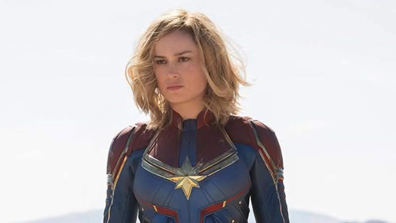 Brie Larson é a Capitã Marvel no primeiro longa da heroína - Divulgação/Marvel Studios