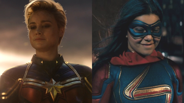 Capitã Marvel e Ms. Marvel se encontrarão em "As Marvels", segundo filme da heroína, que estreia em fevereiro de 2023 - Reprodução/Marvel Studios