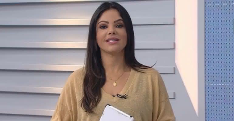 Carina Pereira no "Bom Dia Minas" - Divulgação/Globo
