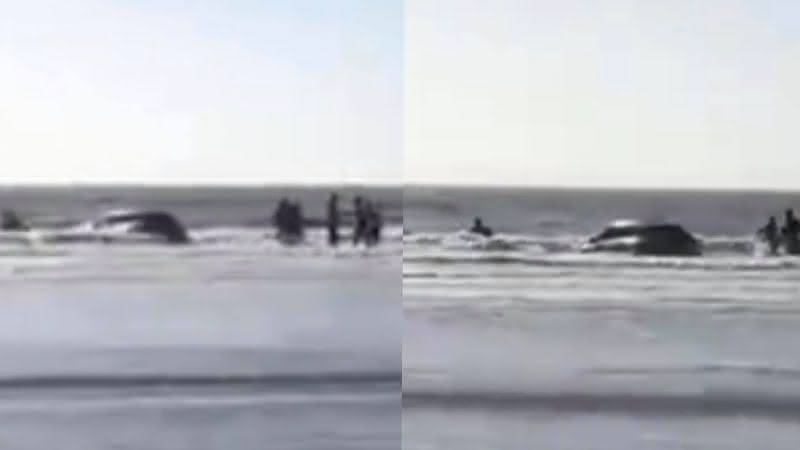 Imagens dos carros dentro do mar em Salinópolis - Youtube