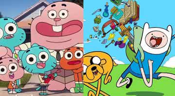 Personagens de O Incrível Mundo de Gumball e Hora de Aventura - Cartoon Network