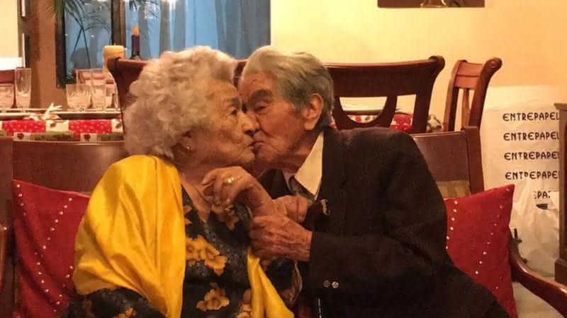 Julio Cesar e Waldramina estão juntos há 79 anos - Divulgação/Guiness