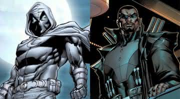 Cavaleiro da Lua e Blade em HQs - Marvel Comics