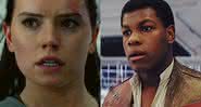 Daisy Ridley e John Boyega em cenas de Star Wars - Reprodução/YouTube