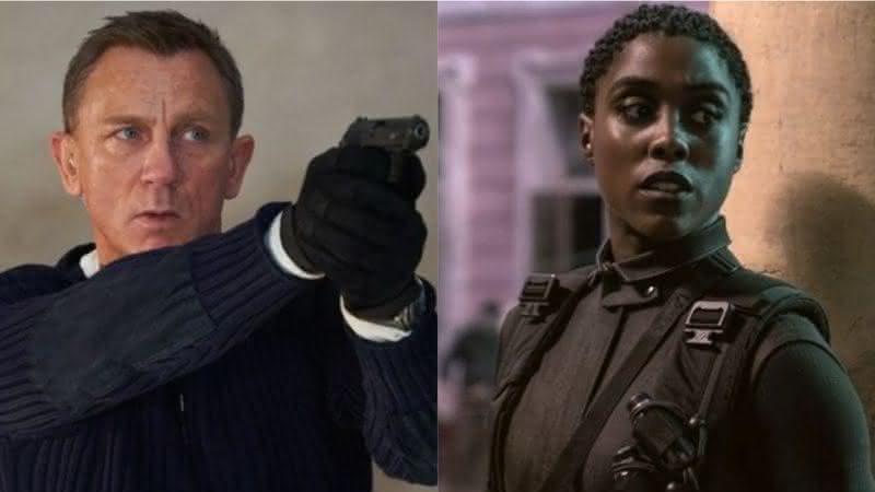 Daniel Craig e Lashana Lynch em 007: Sem Tempo Para Morrer: rumores diziam que a atriz interpretaria uma versão feminina de James Bond - Divulgação/Universal Pictures