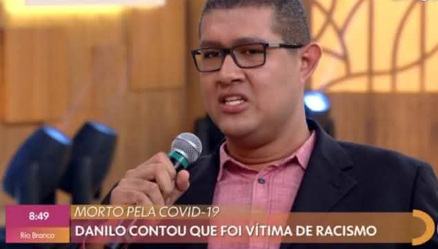Danilo Santos Silva quando participou do Encontro - Transmissão Globo
