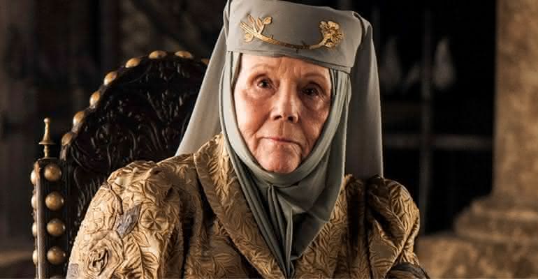 Diana Rigg como Olenna Tyrell em Game of Thrones - Divulgação/HBO