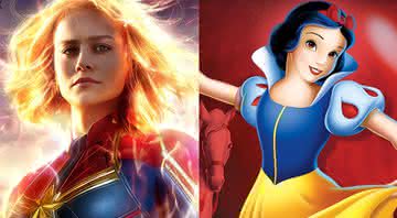Capitã Marvel e Branca de Neve estarão disponíveis no Disney+ - Divulgação/Disney