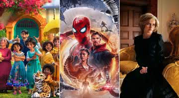 Crítica de "Encanto"; atualizações de "Homem-Aranha: Sem Volta Para Casa"; e mais - Divulgação/Disney, Marvel Studios, Neon