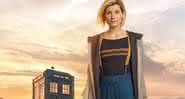 Jodie Whittaker em cartaz de Doctor Who - Divulgação/BBC