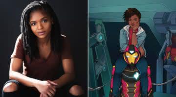 Dominique Thorne viverá Riri Williams, a Coração de Ferro, em "Pantera Negra: Wakanda Para Sempre" - Divulgação/Marvel Studios/Marvel Comics