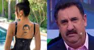 Dua Lipa exibe nova tatuagem, que segundo internautas parece com o Ratinho - Reprodução/Instagram/SBT