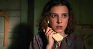Millie como a personagem Eleven em Stranger Things - Reprodução/Netflix