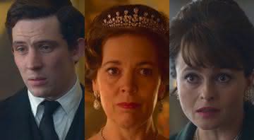 Príncipe Charles, Rainha Elizabeth II e Princesa Margaret no trailer de The Crown - Reprodução/YouTube