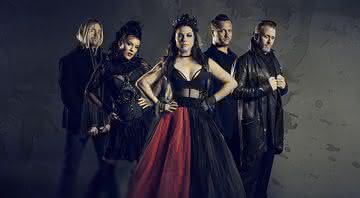 O grupo norte-americano Evanescence em imagem promocional da última turnê - Divulgação/Evanescence