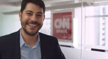 O jornalista Evaristo Costa foi o escolhido para anunciar o lançamento da CNN no Brasil - Twitter