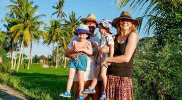 Família se abrigou em Bali - Instagram