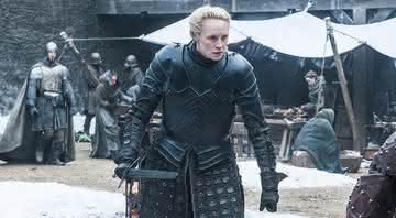 Brienne de Tarth em Game of Thrones. Crédito: Divulgação/HBO