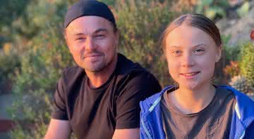 Leonardo DiCaprio em encontro com Greta Thunberg - Instagram