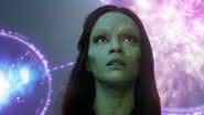 "Guardiões da Galáxia 3": Zoe Saldaña mostra novo visual de Gamora na sequência - Divulgação/Marvel Studios