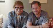 Ed Sheeran e Príncipe Harry - Reprodução/YouTube