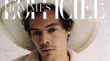 Harry Styles para a capa da revista L’Officiel dos Estados Unidos - Divulgação