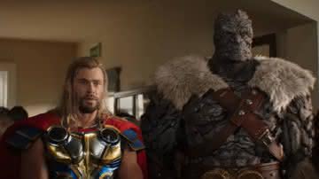 Thor e Korg em "Thor: Amor e Trovão" - Divulgação/Marvel Studios