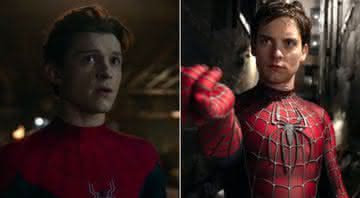 Tom Holland e Tobey Maguire viveram diferentes versões de Peter Parker na franquia do herói - (Divulgação/Sony Pictures)