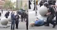 Idoso é derrubado por policiais durante as manifestações contra a morte de George Floyd - YouTube