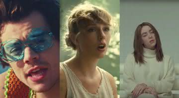 Harry Styles, Taylor Swift e Billie Eilish - Reprodução/YouTube